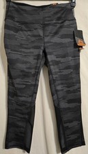 Reebok Size Small Black And Gray Camouflage Legging New With Tags