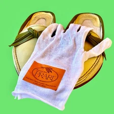 Richard Zech Italy PRARI Green Leather Flat Mule Pointed Toe Womens 6.5 USED