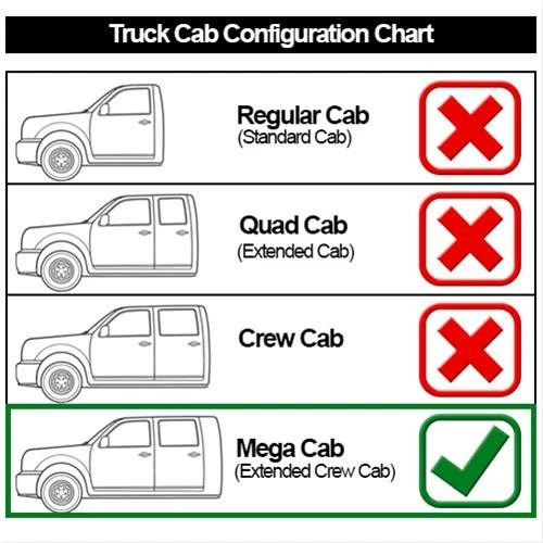 Summit Step Bars Steel Polished Fits Dodge Ram 2500/3500 Pickup Mega Cab Pair - Imagem 2 de 4