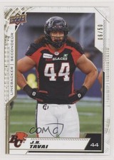 2020 Upper Deck CFL Gold 6/50 JR Tavai #74 o1h
