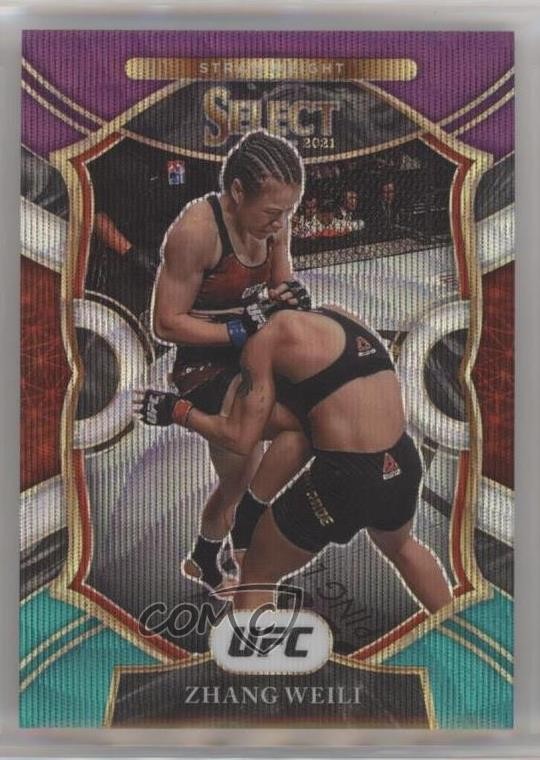 2021 Panini Select UFC Concourse Tri-Color Prizm Zhang Weili #93 2q0