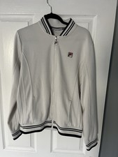Fila Settanta Track Top in White.  Size Medium