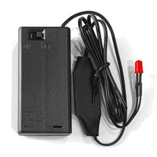 Blue Charm Fake Car Alarm, 1.5 Year Continuous Usage Battery small, black