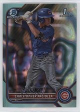 2022 Bowman Draft Chrome Aqua Lava Refractor 81/199 Christopher Paciolla 9hx