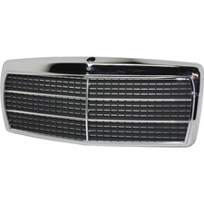 Grille For 84-93 Mercedes Benz 190e 84-89 190d Chrome Shell W Primed Insert Grille For 84-93 Mercedes Benz 190e 84-89 190d Chrome Shell W Primed Insert