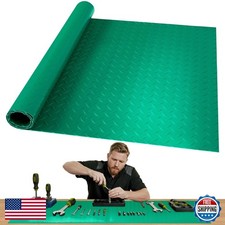 ARQRHTLY Workbench Mat Green 23.62" x 94.49" PVC Non-Slip