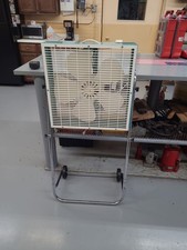 Vintage 1970s Superlectric 2072 Box Fan W Chrome Rolling Stand Good Condition Vintage 1970s Superlectric 2072 Box Fan W Chrome Rolling Stand Good Condition