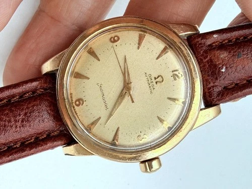 1950 Omega Seamaster Automatic Cal. 351 ORIGINAL DIAL BUMPER STAINLESS GOLD RUNS