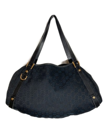GUCCI Aby Tote Bag Black women hand tote bag purse handle From Japan