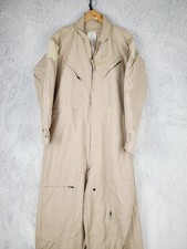 Flight Suit Coveralls Mens 46 Regular Beige CWU-27/P Desert Tan Military Coyote