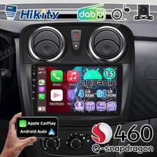 DAB+ 8-Core 4+64GB Android 15 Autoradio Für Dacia Logan Sandero 2 CarPlay Navi