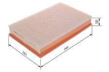 Luftfilter BOSCH F 026 400 477 Filtereinsatz für PASSAT EOS 3C5 3C2 VW GOLF AUDI