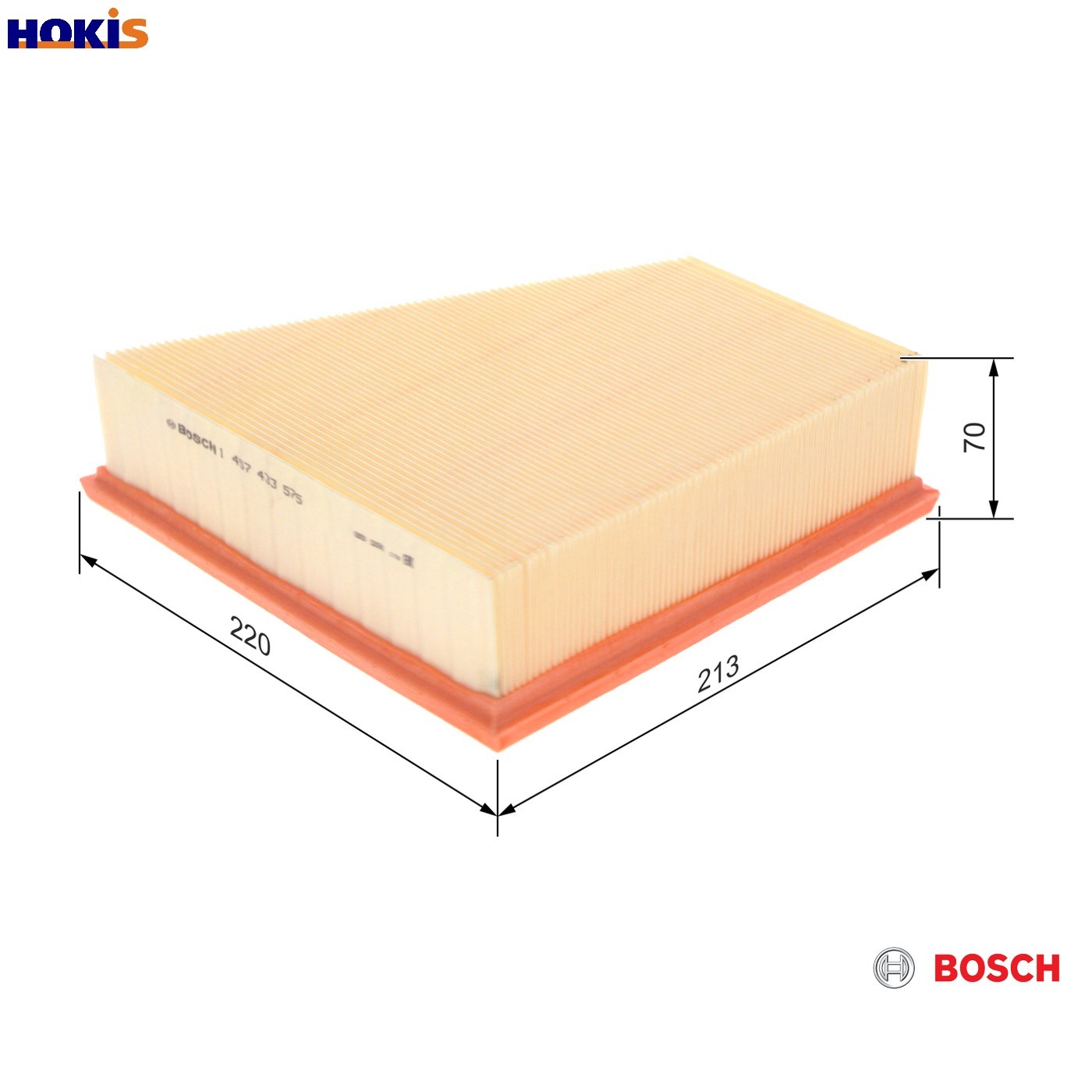 Air Filter 1457433575 Bosch 6Q0129620 6Q0129620B 5Z0129620A 6Q0129607AE S3575 - Image 44