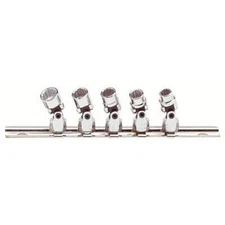 Stanley Proto J47105 5 Piece 12 Point 1/4" Drive Universal Socket Set