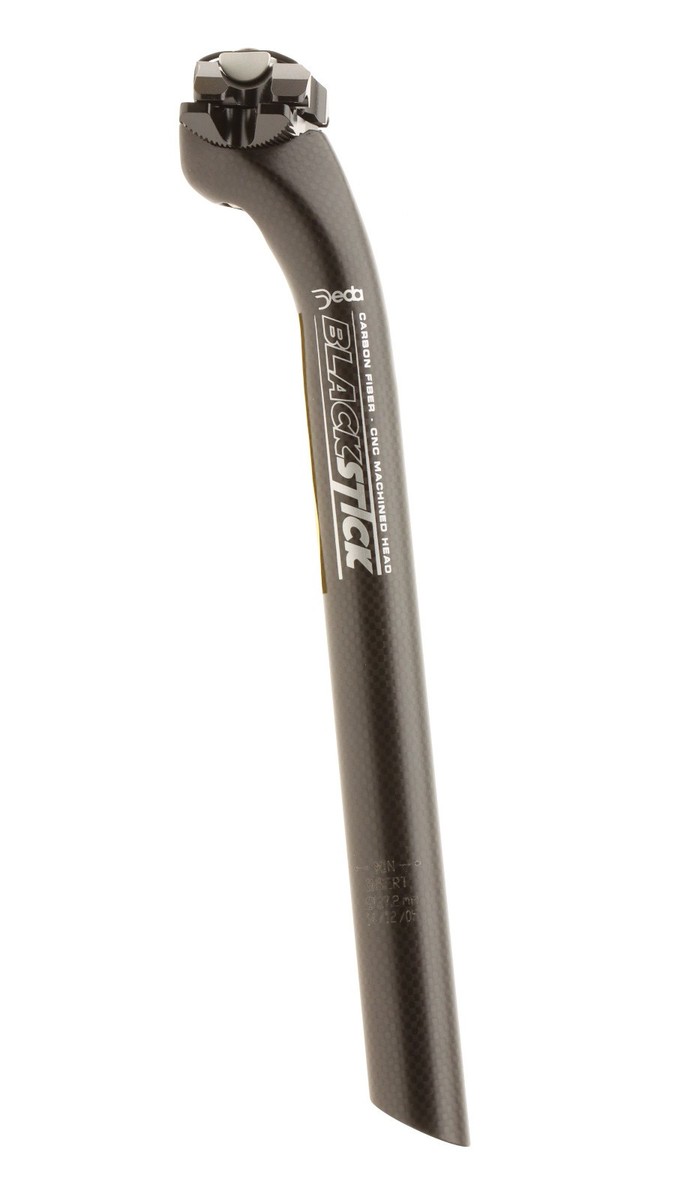 Deda Elementi Black Stick Carbon w/Alloy Clamp Seatpost 27.2mm
