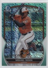 2023 Bowman Chrome Prospects Aqua Shimmer Refractor 115/125 Mishael Deson 0o3x