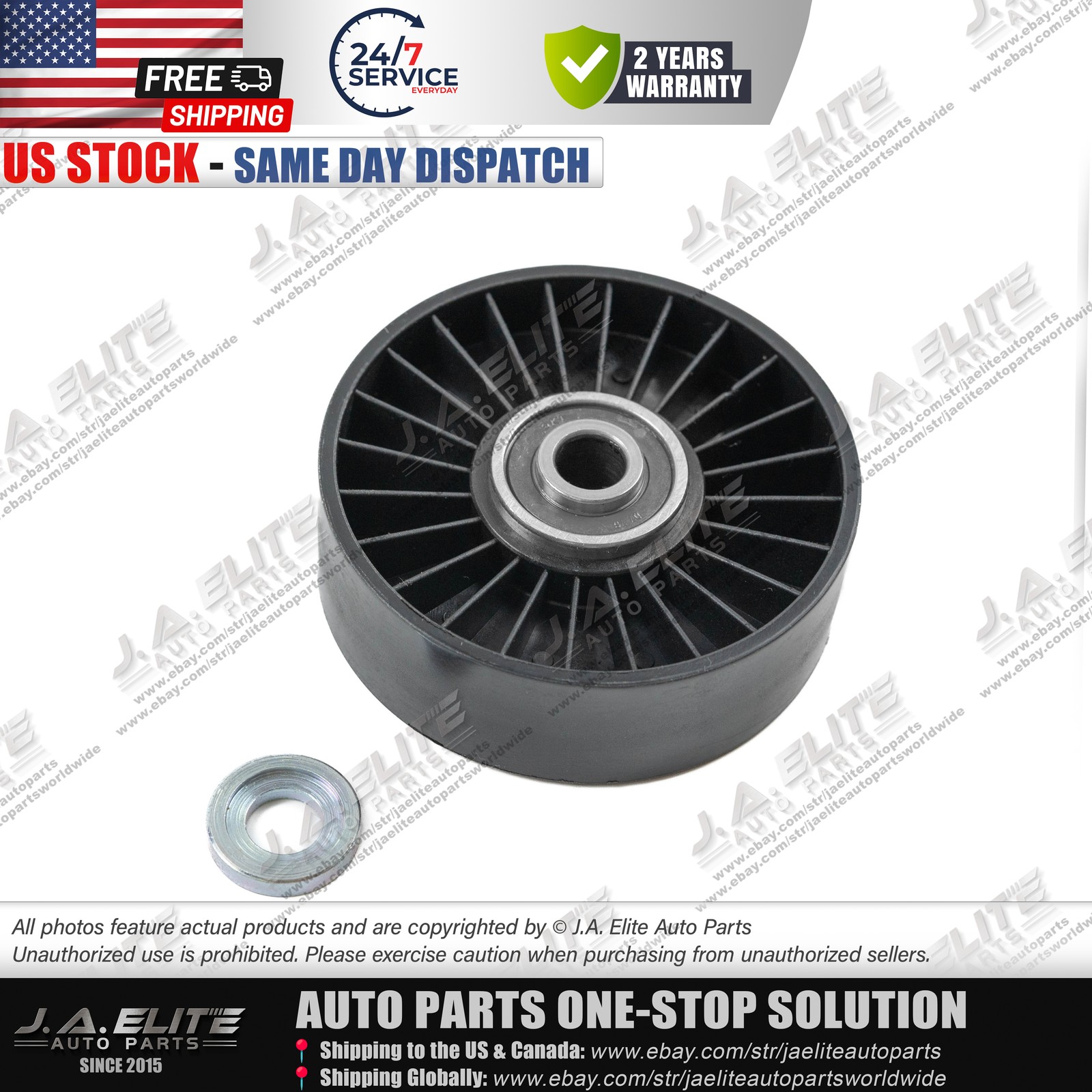 Belt Tightening Pulley fits Maserati Quattroporte GT GC, 227894/172537