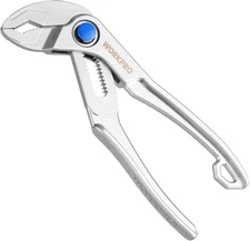WORKPRO Mini Water Pump Pliers, 4-Inch Groove Joint Fast Sliver 