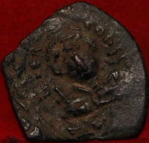 Ancient Byzantine Constans II Follis AE Coin