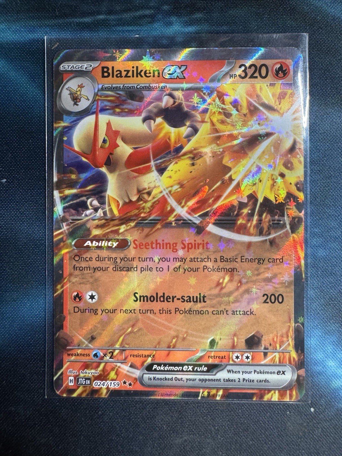 Pokémon TCG SV-Journey Together Blaziken ex #24/159 Double Rare