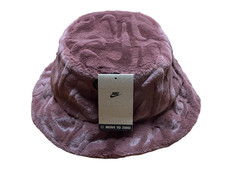 Nike Apex Faux Fur Bucket Hat Red Sepia Adult Unisex Large Plush Soft HF7194 NWT