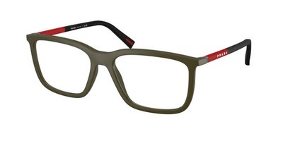 PRADA LINEA ROSSA PS 01SV 15X1O1 Matte Green Demo Lens 54 mm Men's Eyeglasses