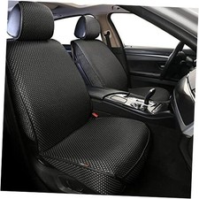 2PCS Luxury Breathable Car Seat Cover,Front Car Seat Front Seat Black
