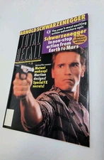 vintage 1990 arnold schwarzenegger TOTAL RECALL official movie magazine VGC!