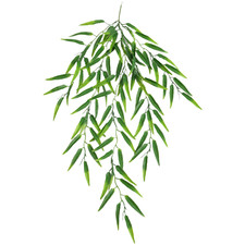 Fake Willow Wall Hanging 5 Fork Plastic Green Leaves Vine for Wedding Arch