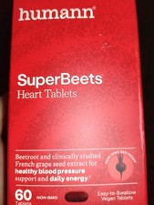 humanN Super Beets Heart  Blood Pressure Support Beet Root 60 ct. Exp 2027