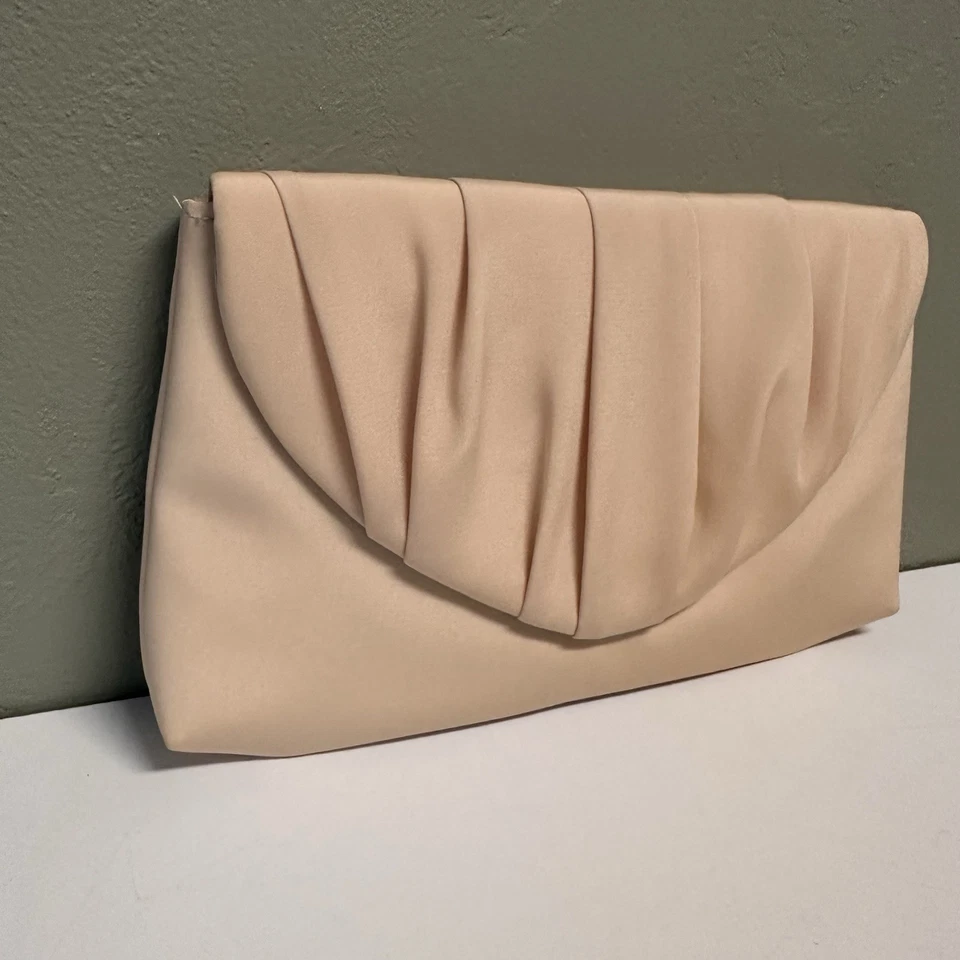 Elegante Bolso Cartera de Noche Vintage La Regale Amarillo Crema Gasa Formal Baile de graduación Foto 3 de 4