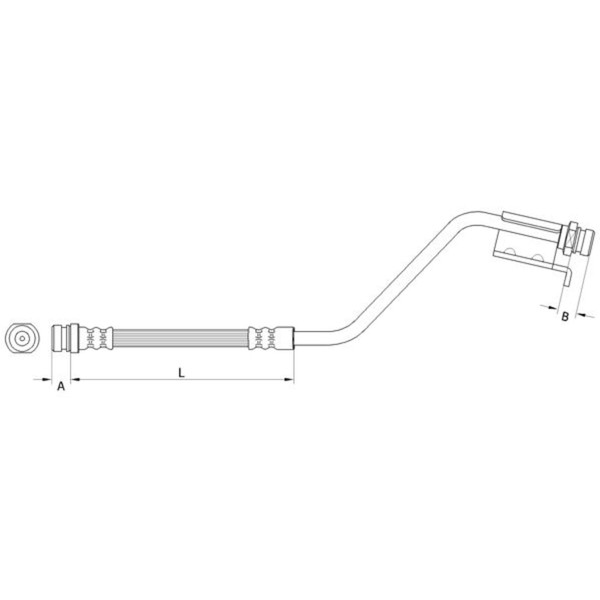 Metzger Bremsschlauch Hinten Links Passend FüR Hyundai IX20 KIA Venga | 4110825-image