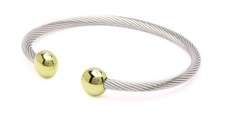 QRAY Combo Deluxe Surgical Steel Golf Athletic Bracelet Men Women C-Shaped He...
