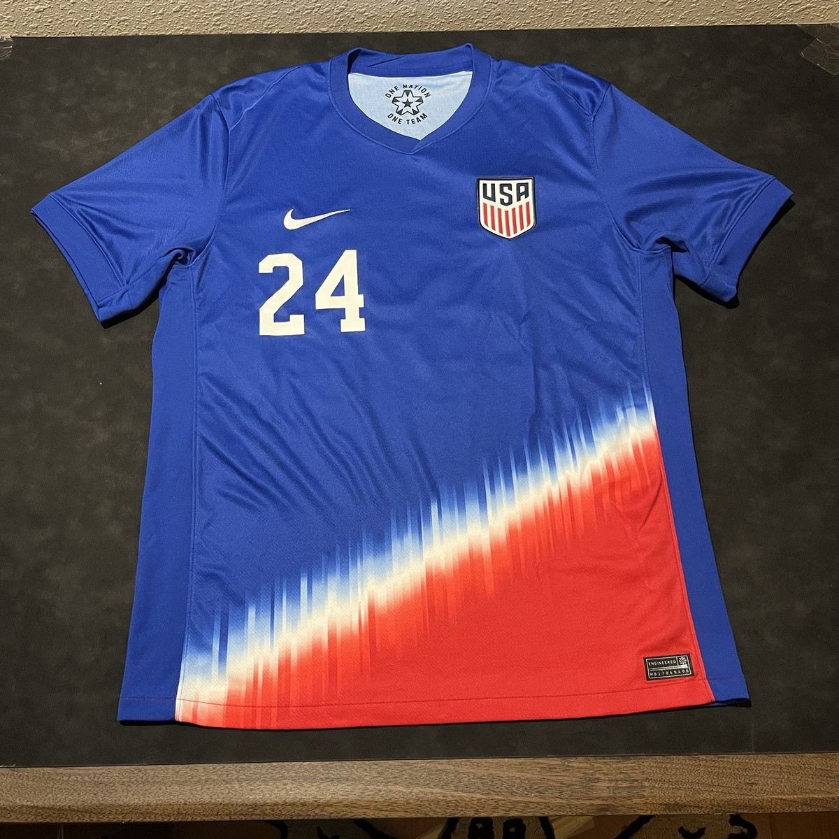 サッカーユニフォーム　USA Nike USWNT Soccer Jersey Cup Away US Women National Team USA 24