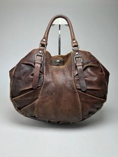 Borsa shopper vintage Marni in pelle marrone