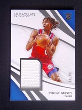 2020-21 Panini Immaculate Tyrese Maxey RC Rookie Jersey Patch /99