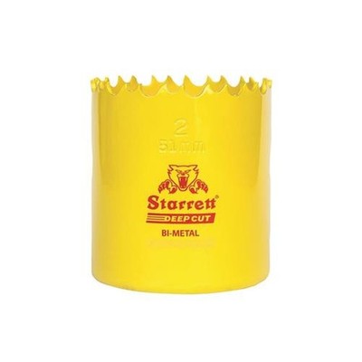 Starrett Deep Cut Bi-Metal Holesaw 52mm Cutting Depth 51mm STRHS52DC