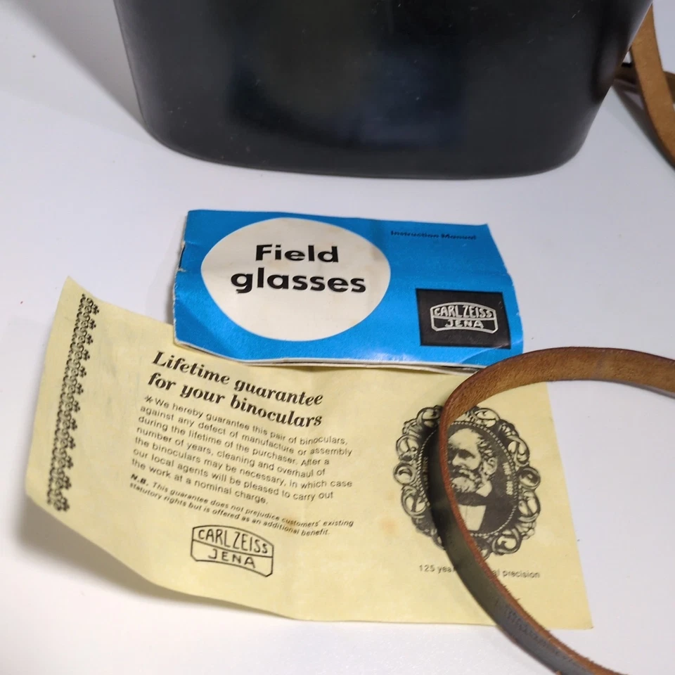 Vintage Carl Zeiss Binoculars case 20cm black - Image 3 of 4
