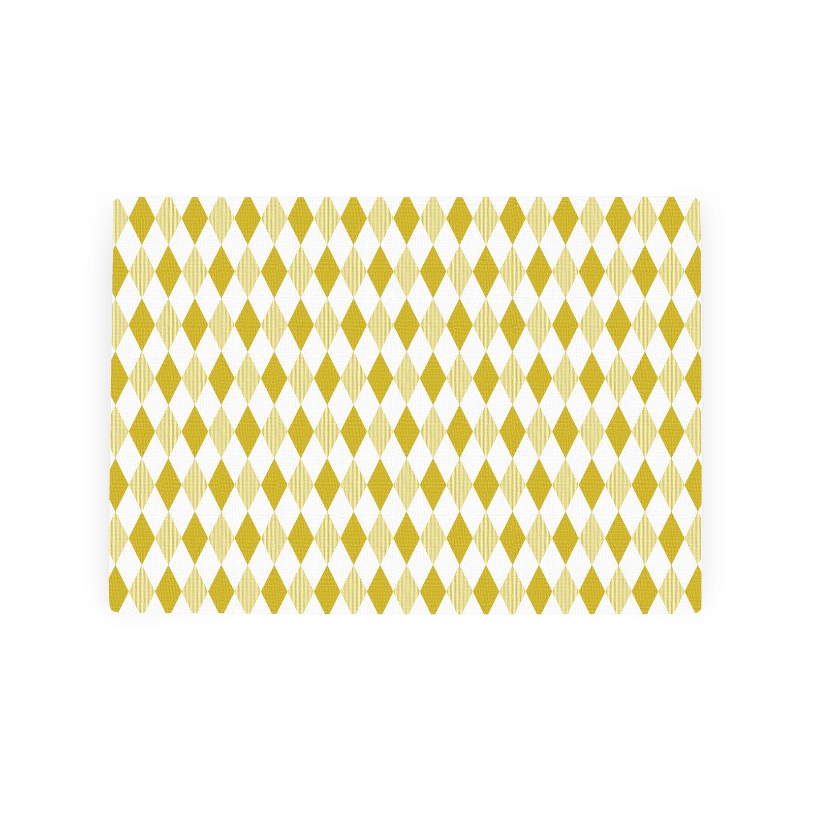 Yellow Argyle Worktop Saver - Small Textured Glass Kitchen Chopping Board Gift