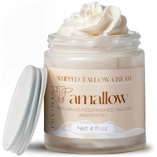100 Grass Fed Beef Tallow for Skin Care - Face Body - Whipped Moisturizer...