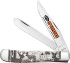 CASE XX KNIFE - {NEW} SPORTSMAN SERIES - DEER TRAPPER - BONE HANDLES  #81220