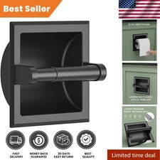 Easy-Install Recessed Toilet Paper Holder with Sturdy Stainless Steel Build