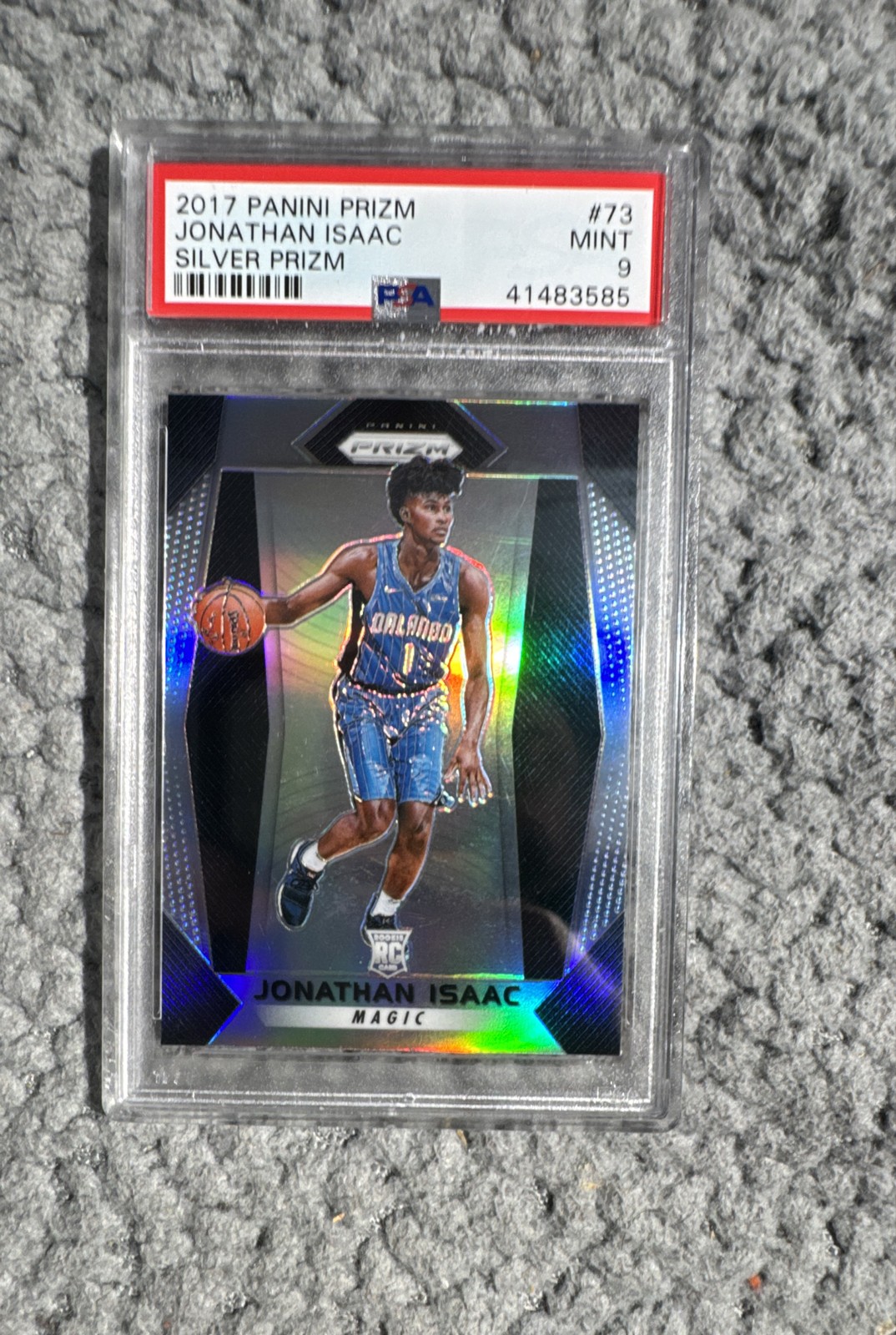 2017-18 Panini Prizm - Jonathan Isaac #73 Silver Prizm (RC) PSA 9