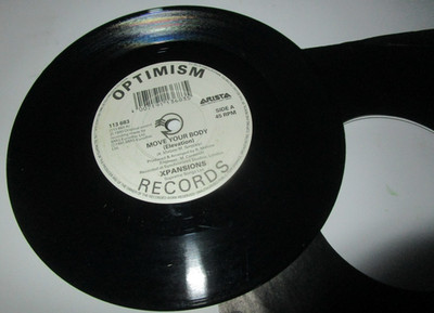 Xpansions Move Your Body (Elevation)  Arista, Optimism113 683 Vinyl 7inch Single