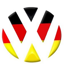 for VW Steering Wheel Emblem German Flag Multiple Volkswagen Car Models Interior