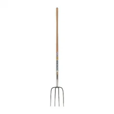 SEYMOUR MIDWEST 49275 4-tine Manure Fork with 54"L Hardwood Handle