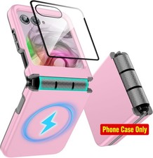 Compatible MagSafe Case for Motorola Razr 2024/2025/2026, B-Pink Color