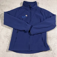 L.L. Bean Pathfinder Softshell Jacket Womens Medium Blue Gorpcore Campcore Cozy