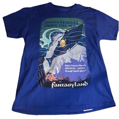 Disney 20,000 Leagues Under The Sea Attraction Poster T-Shirt Size Large