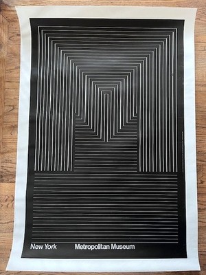 Original Metropolitan Museum Vintage Poster 1968 Teubner Container Corp on linen